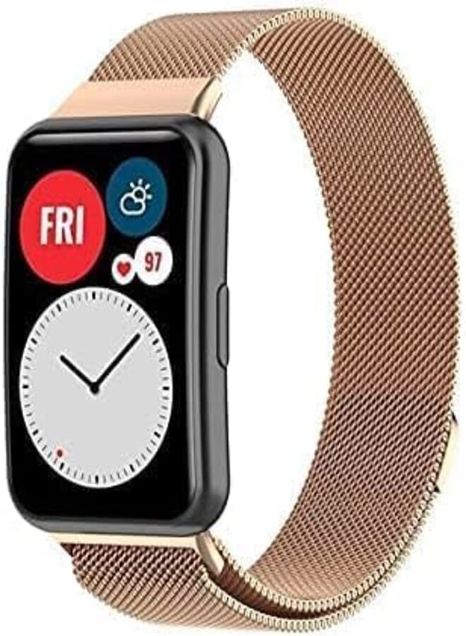 Next Compatible with Huawei Watch Fit Band, Magnetic Stainless Steel Replacement Wristband, Watch Band Compatible with Huawei Watch Fit by Next store