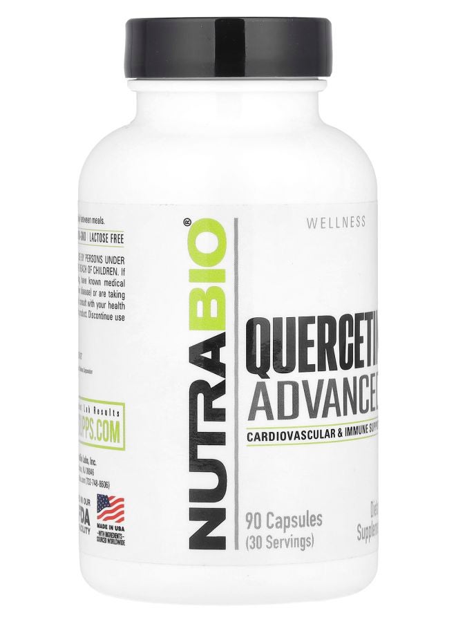 NutraBio Quercetin Advanced 90 Capsules - Image 2