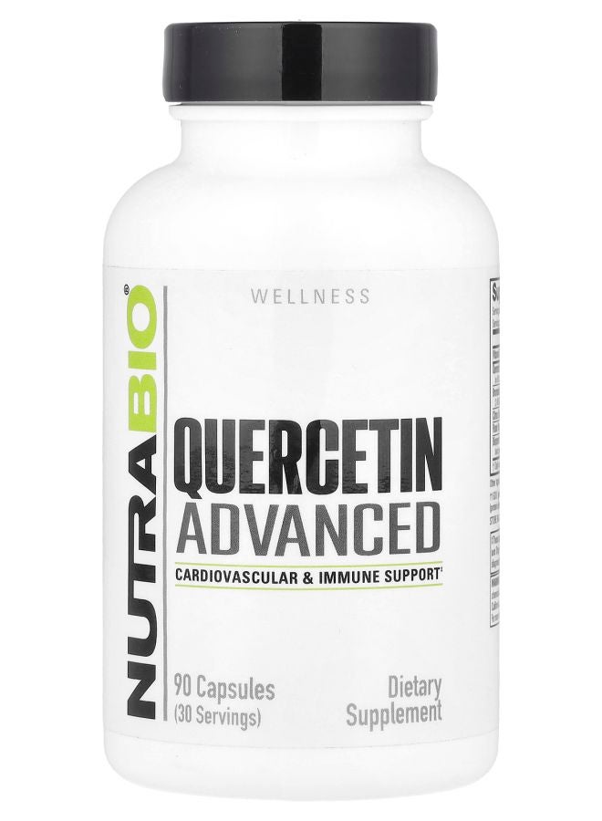 NutraBio Quercetin Advanced 90 Capsules - Image 1