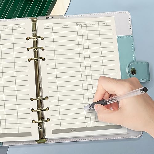 Harphia A5 Planner Inserts,6 Ring Budget Binder Refill,Personal Accounting Book for Filofax, 90 Pages Double Side Printed, 100Gsm Paper, Harphia(A5 5.59 x 8.27'',Finance) - Image 2