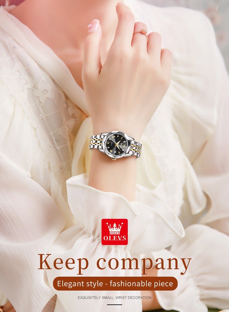 OLEVS Watches for Women Stylish Stainless Steel Water Resistant Quartz Analog Watch 9931 - Image 3