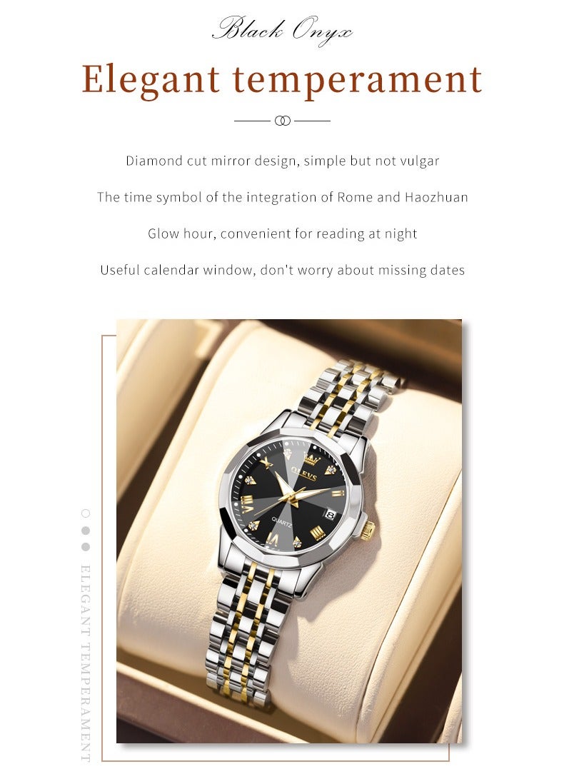 OLEVS Watches for Women Stylish Stainless Steel Water Resistant Quartz Analog Watch 9931 - Image 4