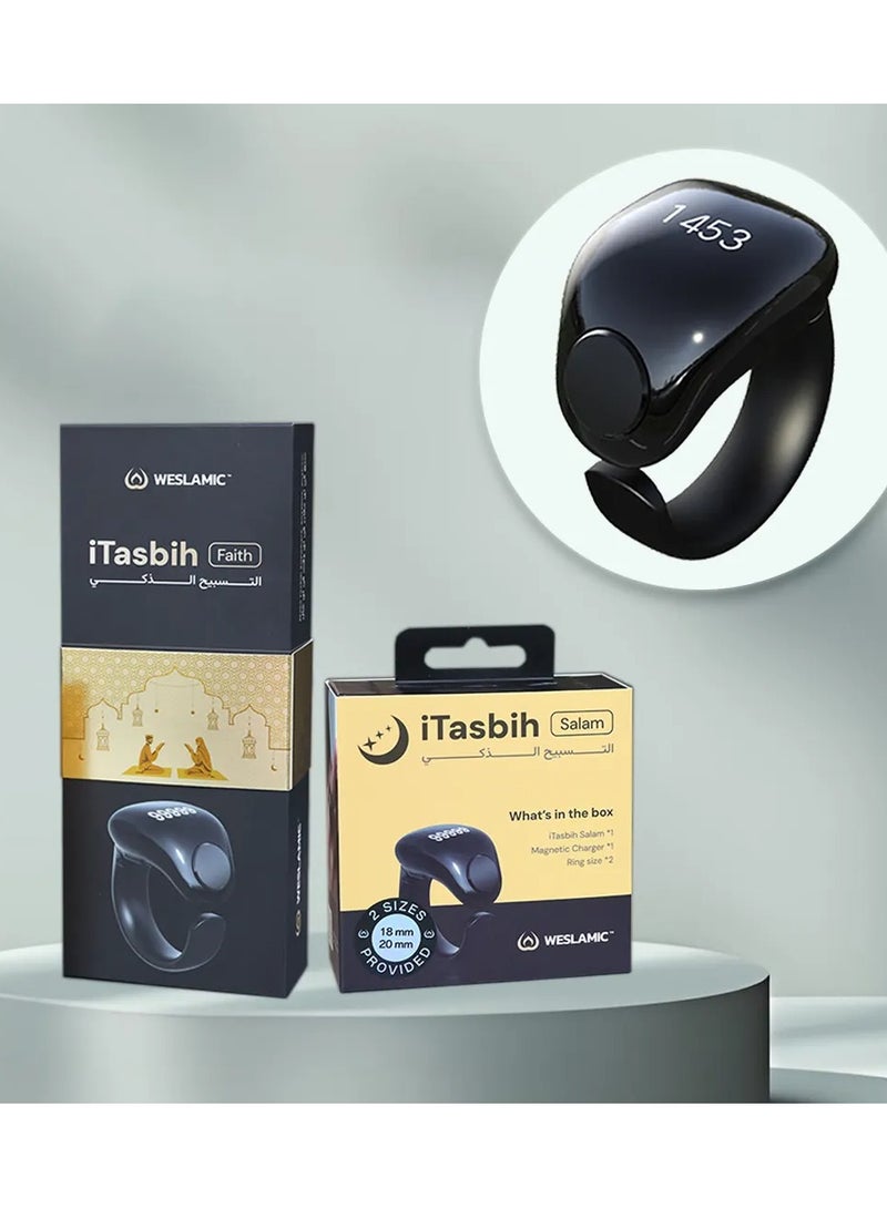 iTasbih Muslim Zikr Ring Flex Smart Islamic Electronic Tasbeeh Digital Tasbih Counter Sunriser Azan Zikirmatik Ring Tally Counter - Image 3