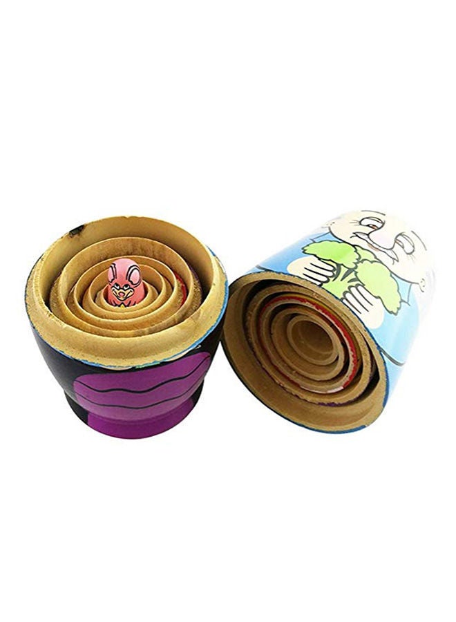 نيبمينينت طقم دمى متداخلة بنمط أسرة من 6 قطع - Image 4