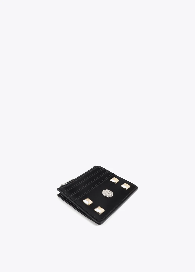 Lola Casademunt Card Holder with Gold and Silver Studs