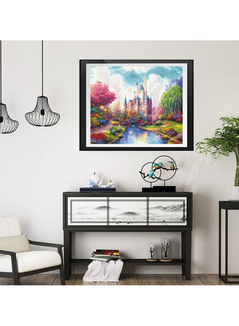 DIY 5D Needlework Crystal Diamond Painting Multicolour 30x40centimeter - Image 2