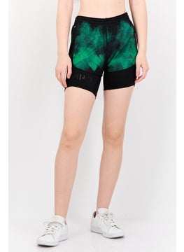 Adidas Women Slim Fit Brand Logo Running Shorts, Black  - Image 1