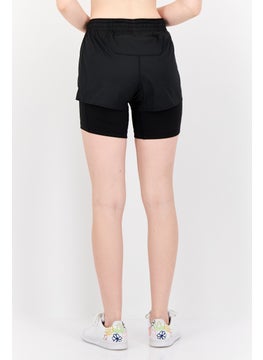 Adidas Women Slim Fit Brand Logo Running Shorts, Black  - Image 4