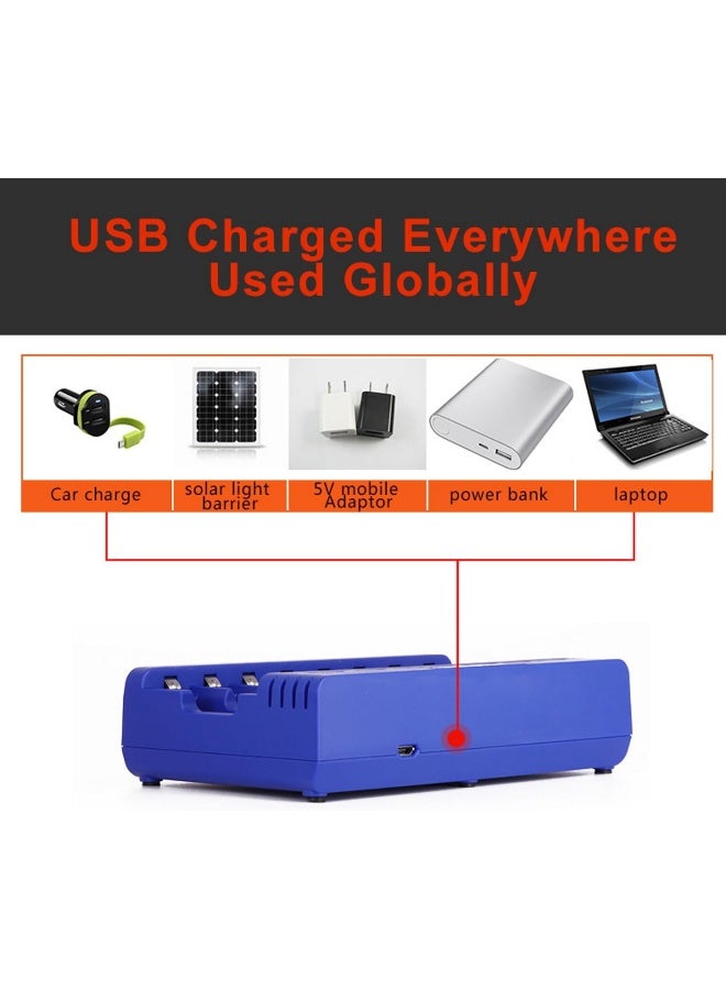 PKCELL شاحن البطاريات USB Pkcell Pk-8181 8 فتحات Ni-Cd/Ni-MH - Image 4