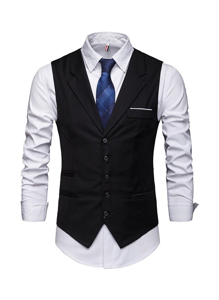 KUYING New Fashionable Herringbone Patterned Suit Vest  - Image 1