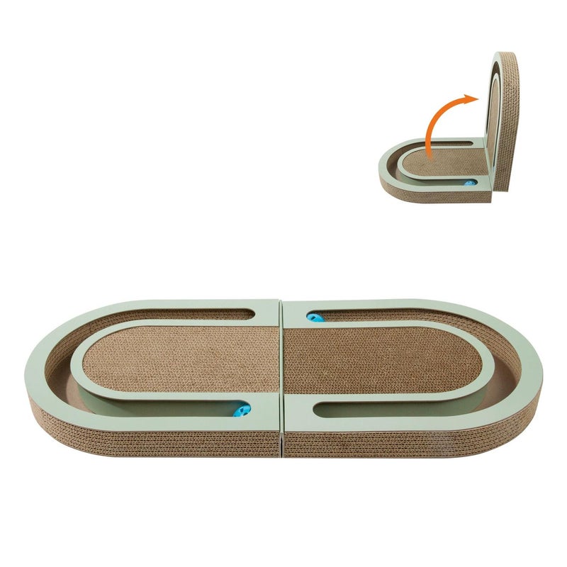 Fun cat claw board corrugated folding ball cat scratching board cat supplies cat toys pet multi-layer - Image 1