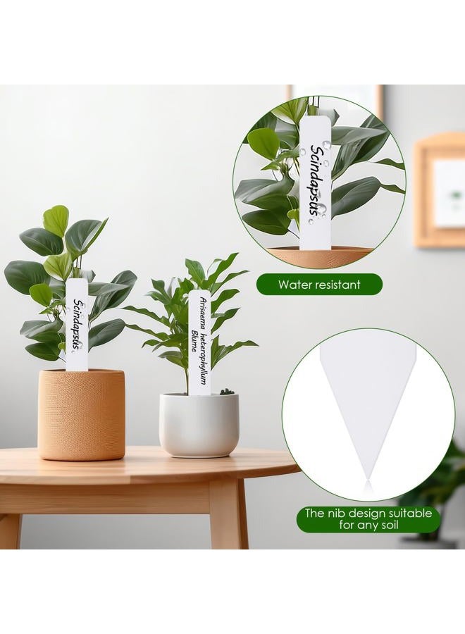 Darfukei Plant Labels 120PCS, Outdoor Waterproof Garden Markers, Plastic Nursery Seed Plant Tags with Bonus a Permanent Marking Pen, Gardening Gifts for Women Men - Image 5