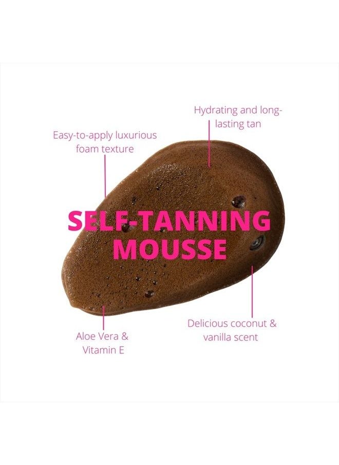 Skinny Tan Self Tanning Mousse | Natural Looking Medium Instant Self Tanner | Streak-Free, Long-Lasting Sunless Tan, 5.0 Oz.  - Image 3