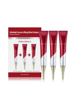 Isa Knox ISA KNOX Wrinkle Focus Firming Cream Set (3.1fl oz, Pack of 3) - Korean Skin Care. Powerful Moisturizer for Fine Lines, Elasticity Strengthening Serum for Face and Eyes, Neck. Cedrol, Peptide.  - Image 1