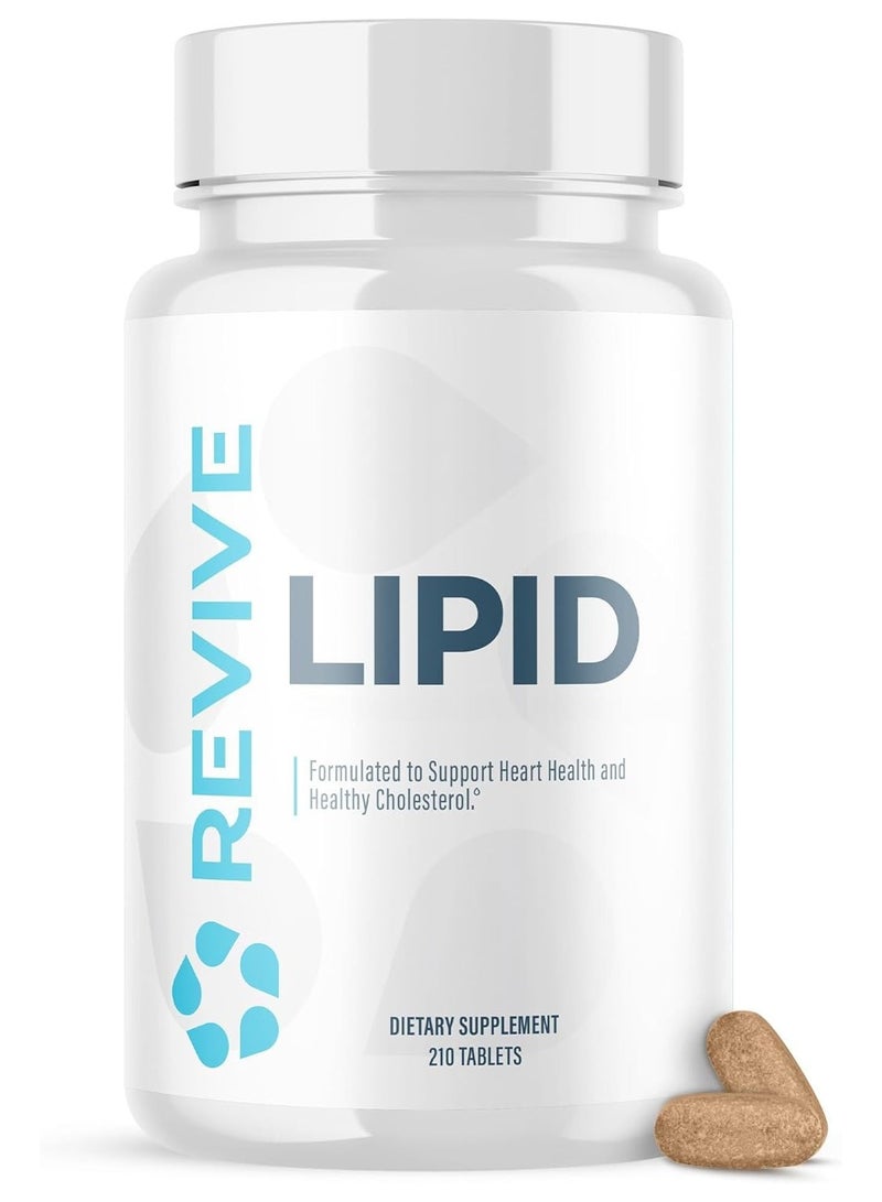 ريفايف تركيبة دعم الدهون من ريفايف - تحافظ على مستويات صحية من الكوليسترول والدهون الثلاثية - للرجال والنساء - 210 أقراص - Image 1