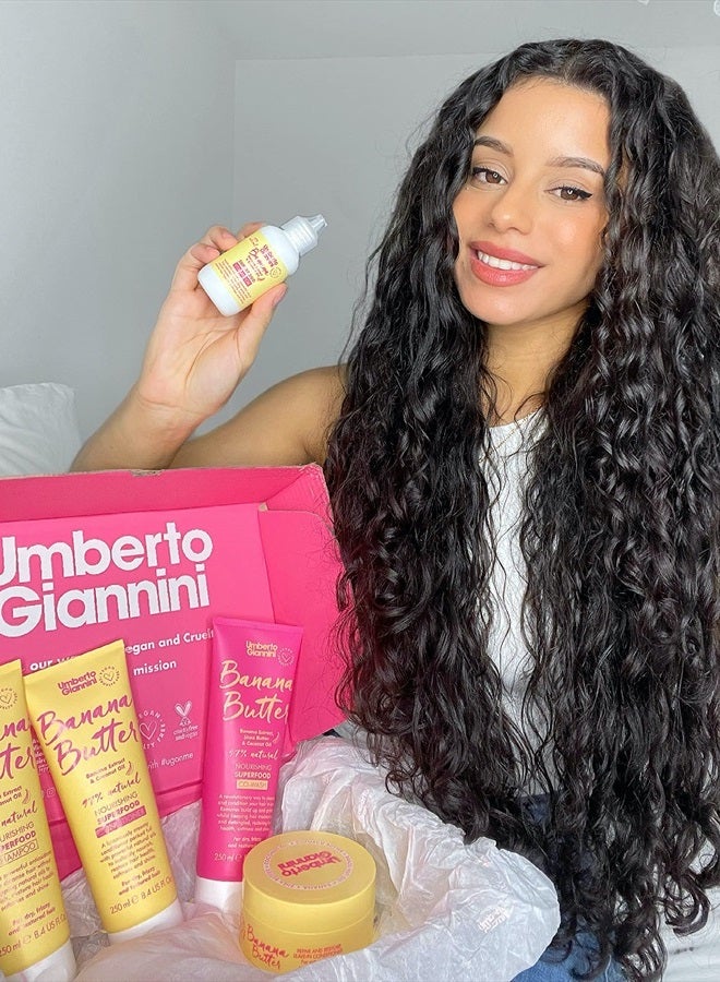 Umberto Giannini بلسم الموز المجعد للإصلاح + الاستعادة خالي من السيليكون 97% طبيعي، نباتي وخالي من القسوة - Image 3