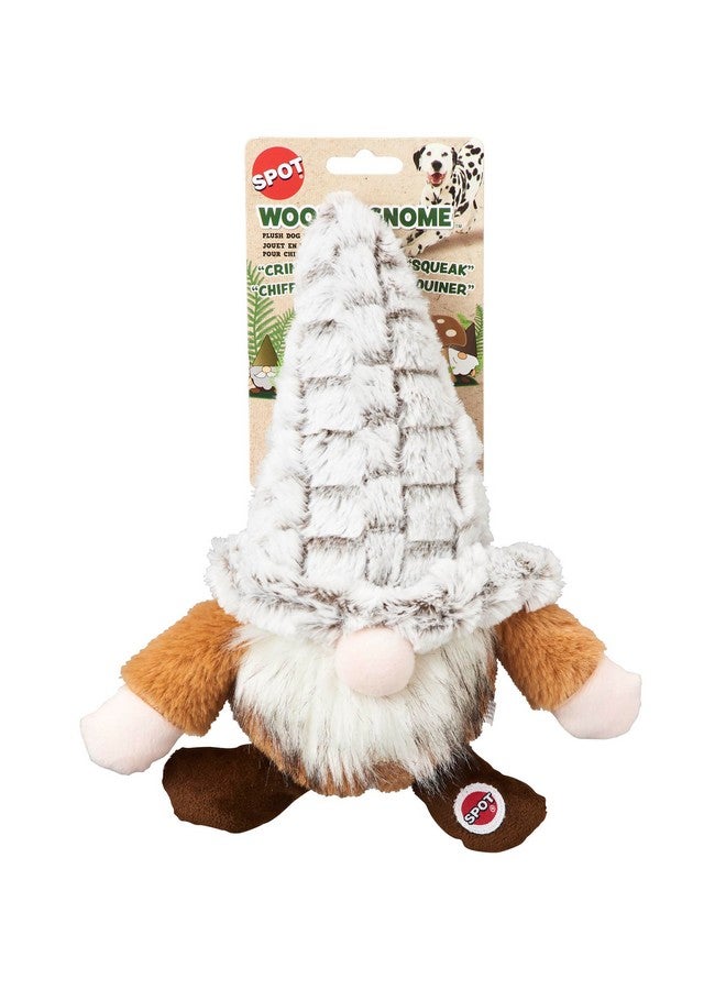 سبوت لعبة سبوت وودسي غنوم للكلاب - ناعمة، محشوة، تصدر صوت صرير، مصنوعة من القماش المخملي، مناسبة للكلاب والجراء المتوسطة والكبيرة، تُثري الحيوانات التي تمضغ وتحتضن بسهولة، 12 بوصة، ألوان متنوعة - Image 1