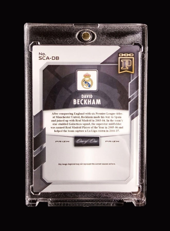 Panini Beckham Real Madrid CF  Football Signature Trading Card Single Autographed Soccer Card Refractor Collector’s Edition Sports Memorabilia for Fans and Collectors - Image 4