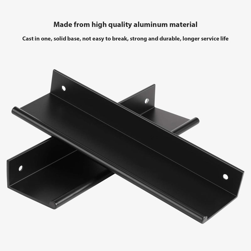 Peaha 30 Pack Kitchen Cabinet Handles 5 Inch Black Pulls For Dresser Drawers Door Edge Finger Pull Aluminum Alloy Hardware - Image 3