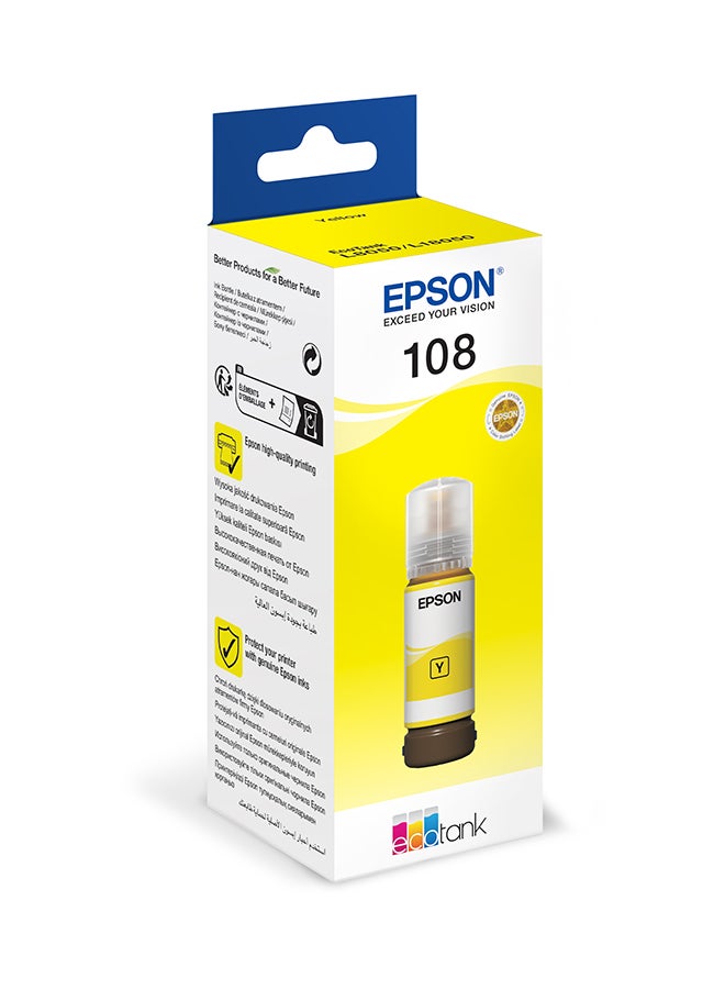EPSON 108 EcoTank ink bottle Yellow - Image 3