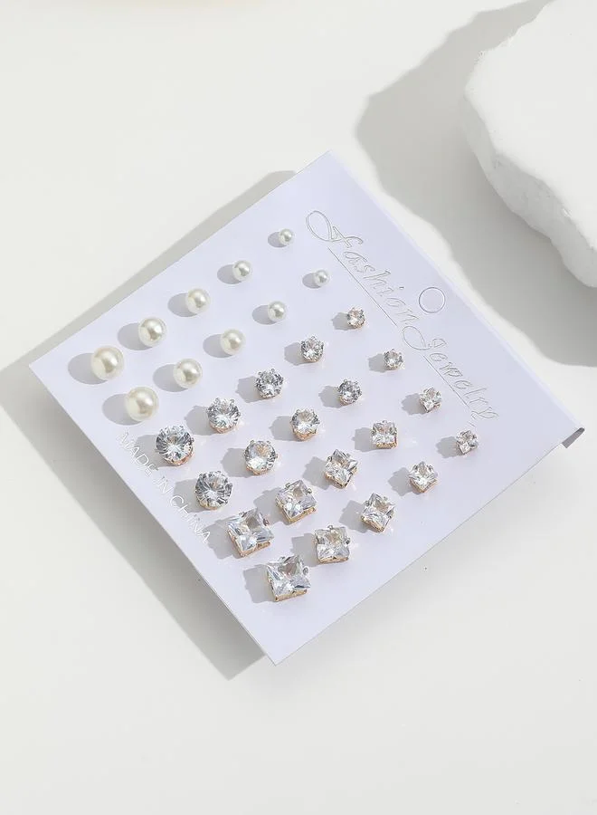 تايك تو مجموعة من 15 اقراط اذن كاجوال