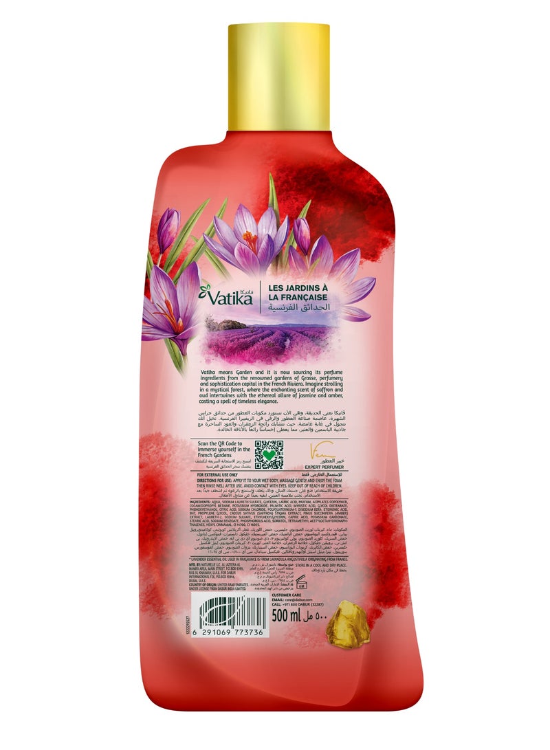 Vatika Naturals Vatika Naturals Magical Saffron Body Wash 500ml, 24 Hours Long-Lasting Fine Fragrance, For Glowing Skin, With Essential Oils from France  - Image 2