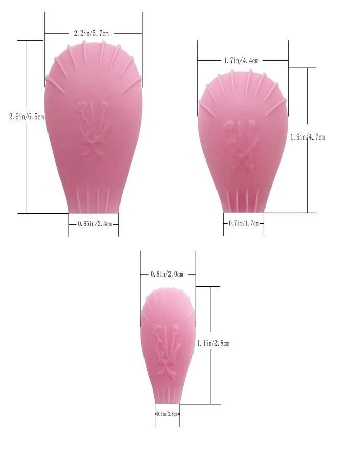 LORMAY 4 Pcs Silicone Makeup Brush Covers, Brush Bubbles for Protecting Bristles from Getting Crushed and Keeping Cosmetic Bag Clean (Pink) - Image 2