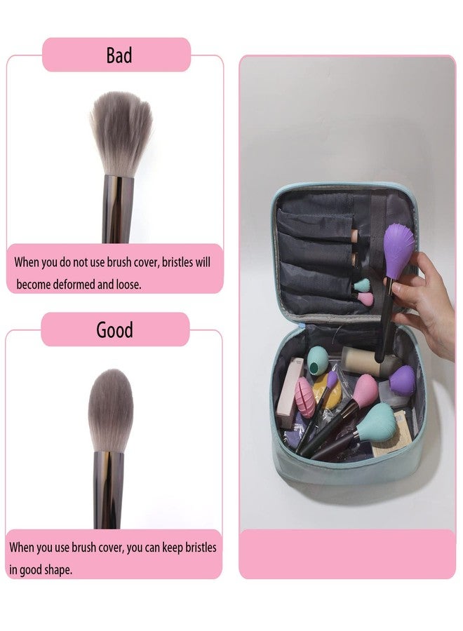 LORMAY 4 Pcs Silicone Makeup Brush Covers, Brush Bubbles for Protecting Bristles from Getting Crushed and Keeping Cosmetic Bag Clean (Pink) - Image 4