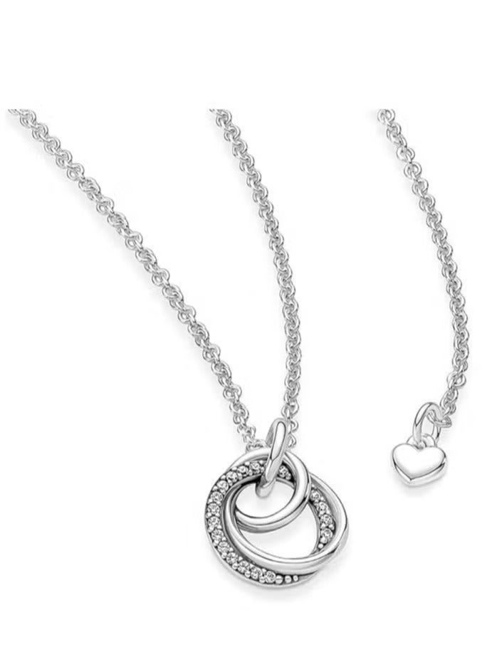 تشوميل قلادة الحب الأبدي فضة 925 للنساء - Image 3