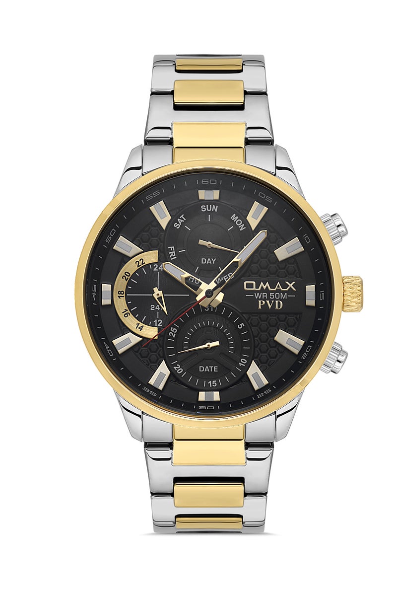 OMAX Men's Wrist-Watch | Analog | Stainless Steel Band | Elegant Design - Image 1