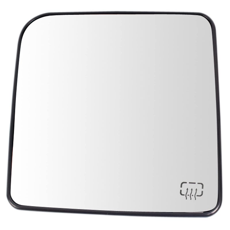 TRQ Driver Side Mirror Glass Heated Compatible with 20112017 Jeep Wrangler 2018 Wrangler JK CH1324109