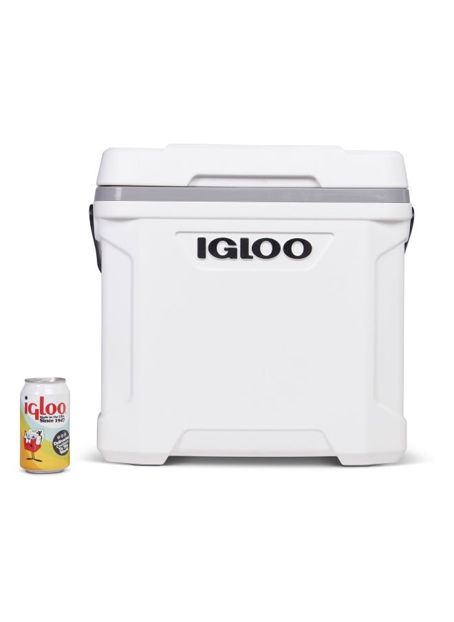 Igloo Latitude Marine Ultra 30QT Cooler Box - White / Moonscape Gray  - Image 4