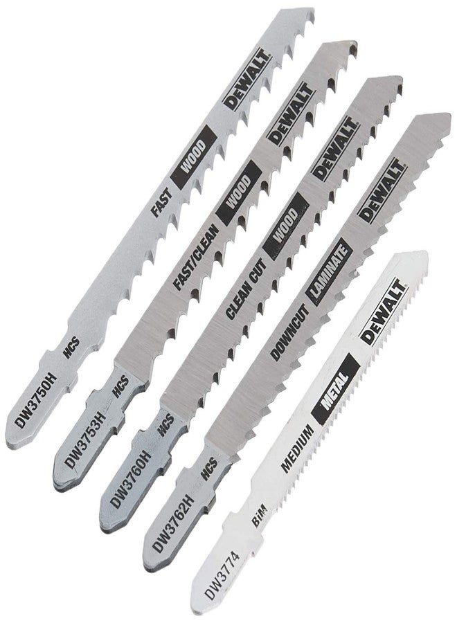 DEWALT Jigsaw Blades Set, T-Shank, 5-Piece (DW3795H) - Image 2
