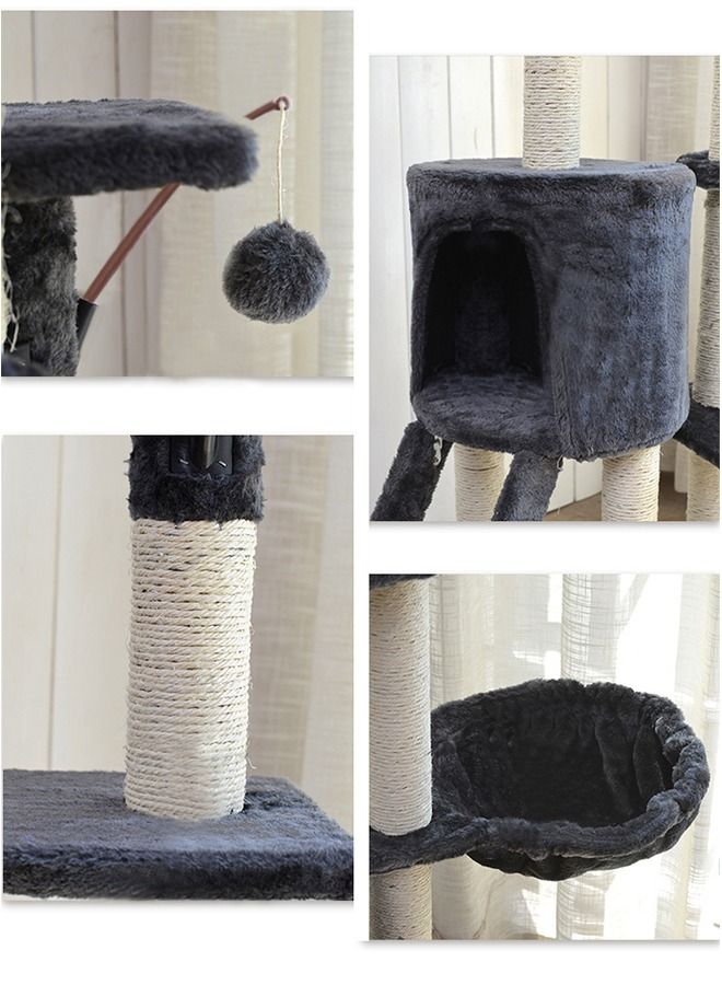 Yolu Cat Tree 138cm Height Activity Cat Tower Furniture for Large Small Cat  - Image 3