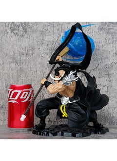 General One Piece Four Emperors Fighting White Beard Luminous Model Decoration Desktop Decoration Character Model Collection Decorative Toys Gifts for Family and Friends  - Image 2