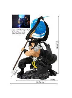 General One Piece Four Emperors Fighting White Beard Luminous Model Decoration Desktop Decoration Character Model Collection Decorative Toys Gifts for Family and Friends  - Image 4