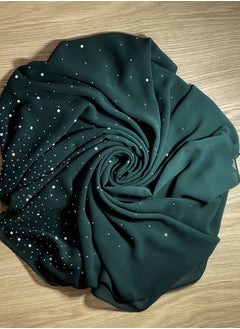 Elegant Chiffon Hijab with Sparkle Rhinestonesl, 72 x 150 cm, Scarves (Green) - pzsku/ZD92D96B83BA227A275FAZ/45/_/1740672118/f3664a2b-c659-44a2-a22f-f28d5d83b31e