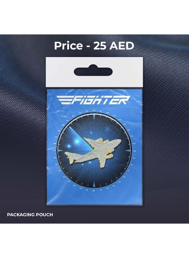 Fighter Gifts C-17 ENAMEL GOLD PIN - Image 3
