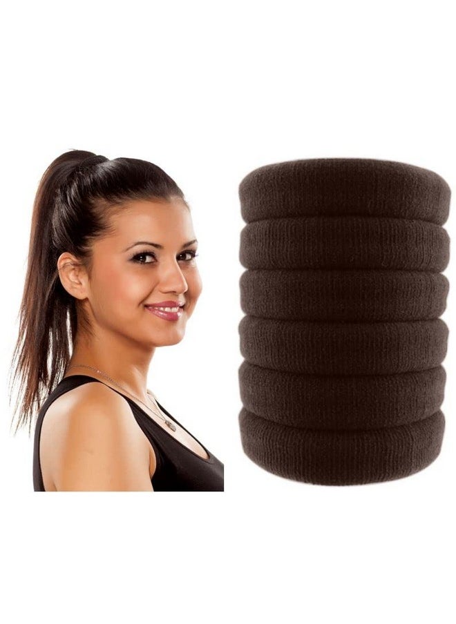 Pack Of 6 Brown Wrinkle Free Elastic Bands For Thick Curly And Wavy Hair Seamless Nonslip No Damage Ponytail Design For Women And Men Comfort - pzsku/ZD92DA2BCB53F098D9534Z/45/_/1721025064/f07f7558-d353-47b9-9a12-58c4f249b3fc