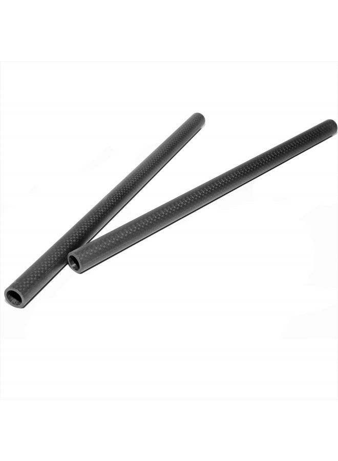 NICEYRIG عصا من ألياف الكربون 15 مم بطول 12 بوصة لنظام دعم القضبان، حامل كتف DSLR، عبوة من 2-011 - Image 1