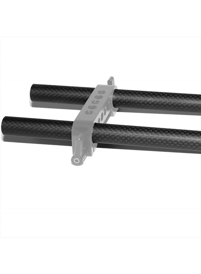 NICEYRIG عصا من ألياف الكربون 15 مم بطول 12 بوصة لنظام دعم القضبان، حامل كتف DSLR، عبوة من 2-011 - Image 3