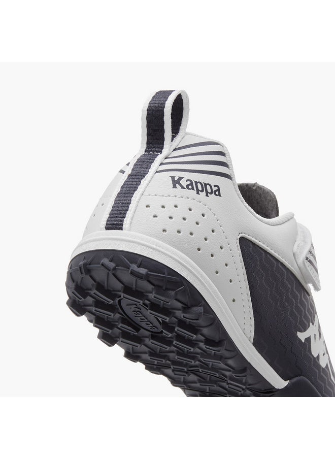 Boys' Logo Print Football Shoes with Hook and Loop Closure