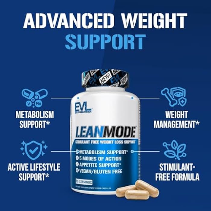 Evlution EVL Weight Loss Support Pills - Premium Multipurpose Appetite Metabolism and Fat Loss Support for Men and Women - LeanMode with Green Coffee Bean Extract CLA and Garcinia Cambogia - 50 Servings - Image 4