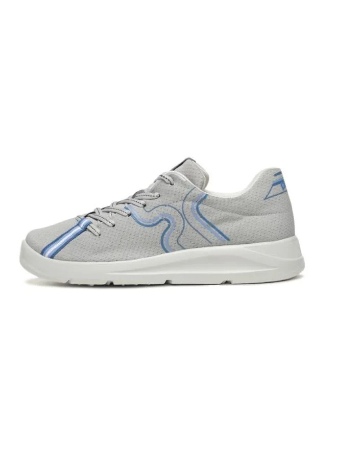 PLAETO Mens Grey Casual Sneakers - Lightweight and Stylish