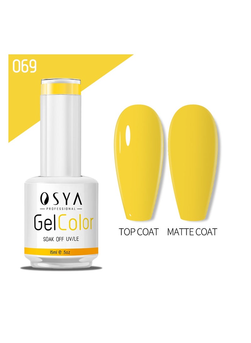 OSYA gel Nail Polish Collection Soak Off UV&LED CANNI OUTPUT Gel polish 15ml (068) - Image 1