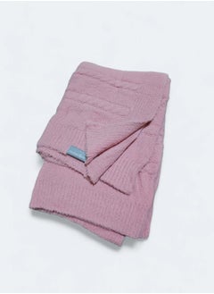 Mamas Gift HAIRY BRAIDED BLANKET PINK 80X100  - Image 2