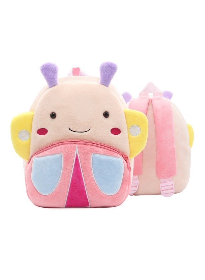 Beauenty Cute cartoon children's backpack backpack kindergarten plush backpack animal butterfly 