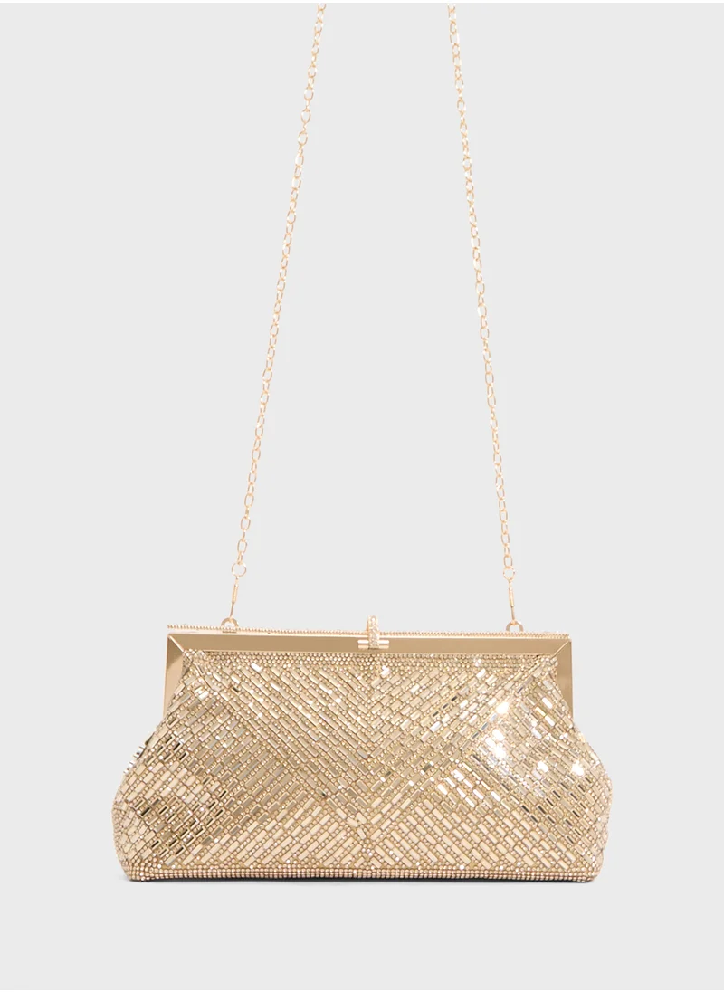 خزانة Ladies Sparkly Clutch Bag