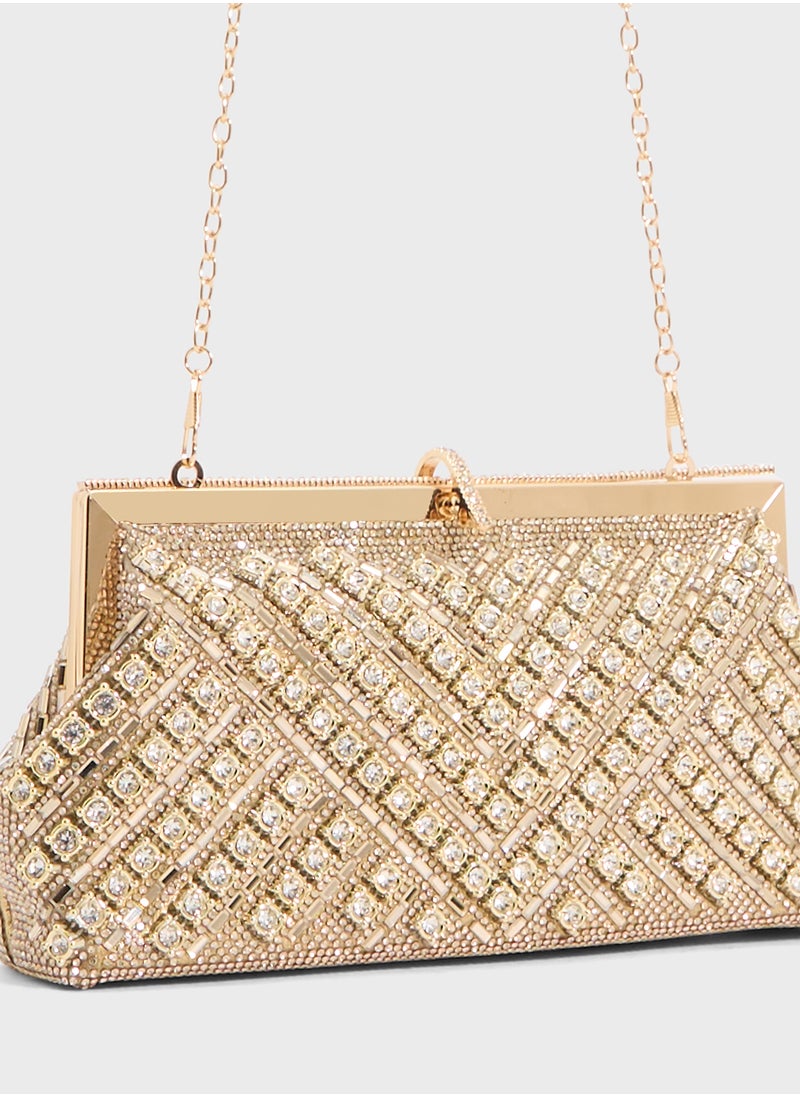 Khizana Ladies Sparkly Clutch Bag  - Image 4