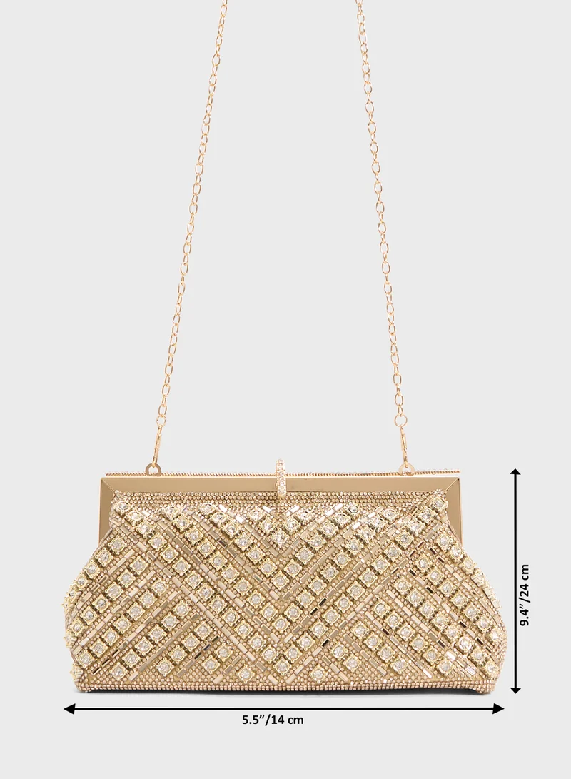 Khizana Ladies Sparkly Clutch Bag